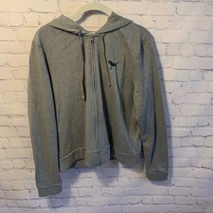 PINK grey sequin sparkle sweater